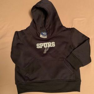 NWOT Team Athletics black Spurs hoodie.